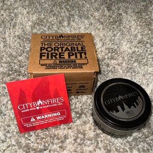 Portable Fire Pit and Collapsable Water Bottle